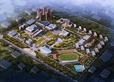 绵阳理工学校俯视全景图