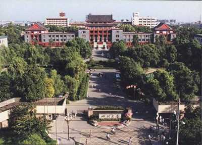 四川大学职业技术学院校园俯视图