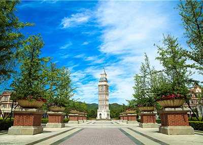 成都旅游职业学校校园一角