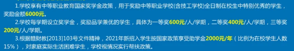 江西省交通高级技工学校奖助政策