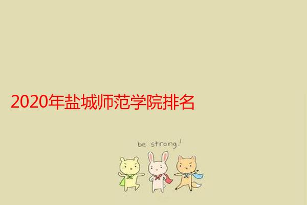 2020年盐城师范学院排名