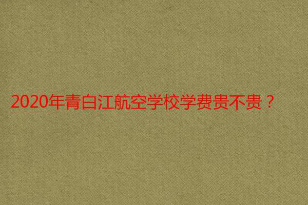 2020年青白江航空学校学费贵不贵?