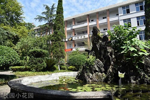 重庆红春藤技工学校校园小花园