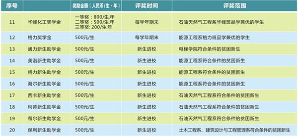 重庆能源职业学院奖学金2