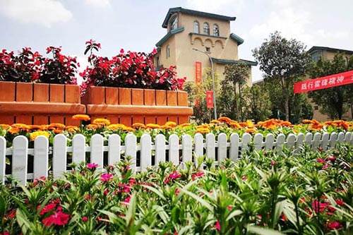 重庆轻工职业学院校园鲜花