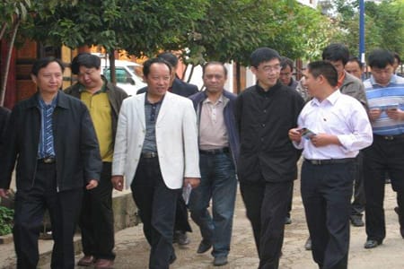 云南农业大学热带作物学院领导一行来到归心谷参观