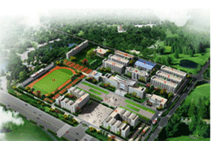 四川省商贸学校俯视图